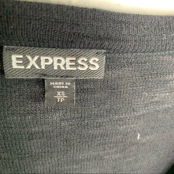 Express Black Deep V Cardigan F2 G16 - Picture 6 of 6